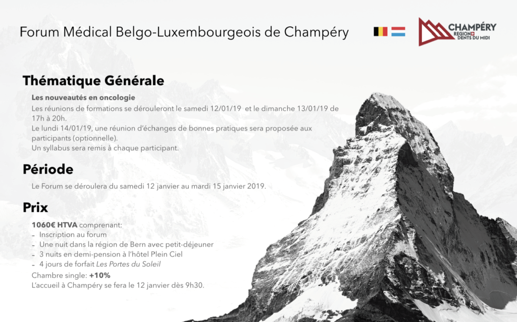 Forum Médical Belgo-Luxembourgeois de Champéry.